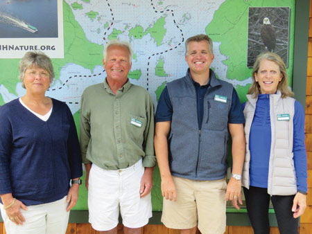 L to R: Lea A. Stewart, Tom Cowie, Justin Van Etten, Anne R. Lovett Board of Trustees Officers