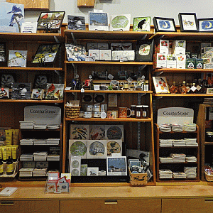 Inside the gift shop