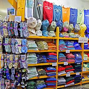 Inside the gift shop